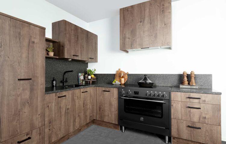 moderne houten keuken