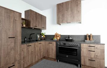 moderne houten keuken