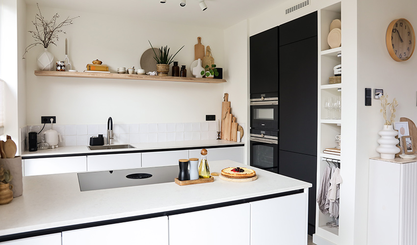 een minimalistische uitstraling voor de keuken